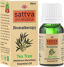 Düfte, Parfümerie und Kosmetik Ätherisches Teebaumöl - Sattva Ayurveda Tea Tree Essential Oil