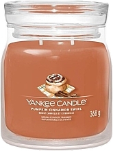 Duftkerze im Glas Pumpkin Cinnamon Swirl, 2 Dochte - Yankee Candle Singnature — Bild N1