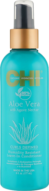 Revitalisierende und feuchtigkeitsspendende Haarspülung mit Agavenextrakt - CHI Aloe Vera Humidity Resistant Leave-In Conditioner — Bild N1
