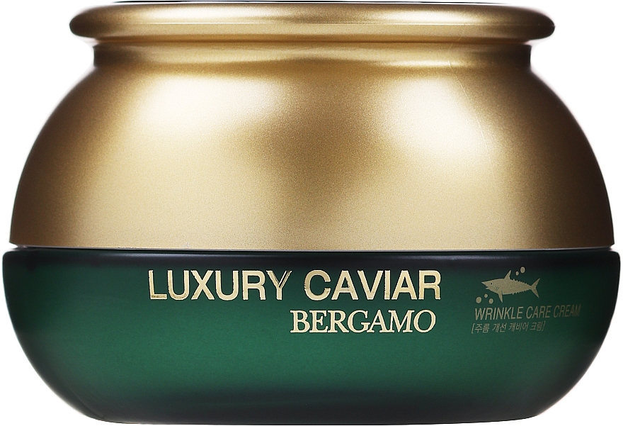 Luxuriöse Anti-Falten Gesichtscreme mit schwarzem Kaviar und Hyaluronsäure - Bergamo Luxury Caviar Wrinkle Care Cream — Bild N1