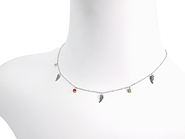 Halskette Flügel und Steine silbern - Lolita Accessories — Bild N1