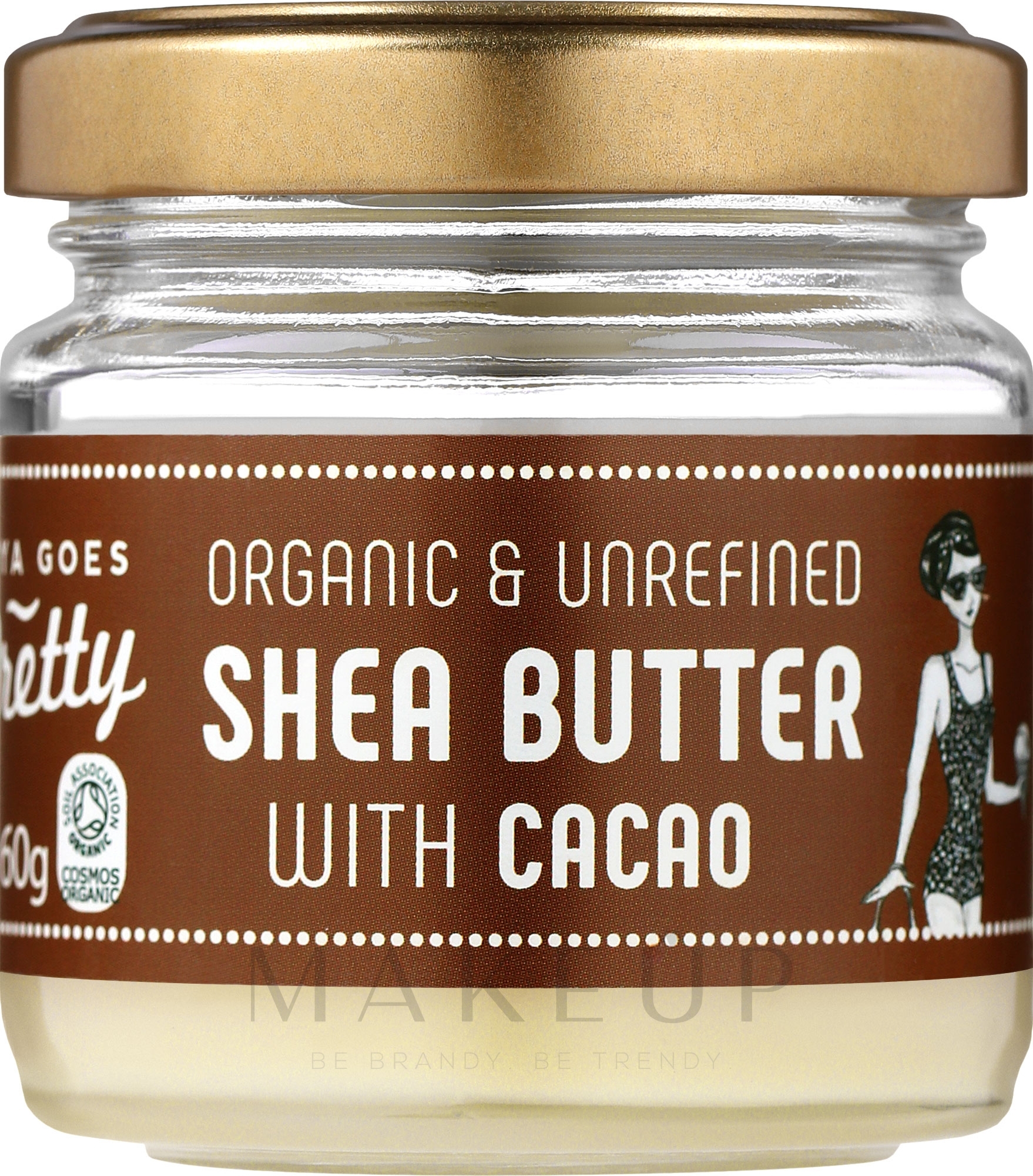 Shea- und Kakaobutter für den Körper - Zoya Goes Pretty Shea Butter With Cacao Organic Cold Pressed — Bild 60 g