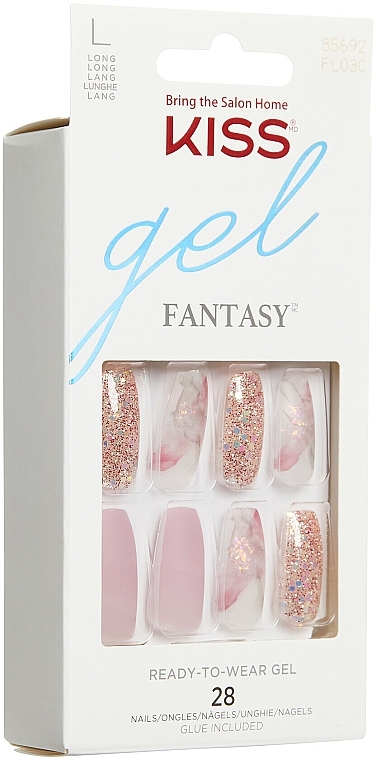 Set für künstliche Nägel mit Kleber L - Kiss Glam Fantasy Nails Dreams — Bild N2