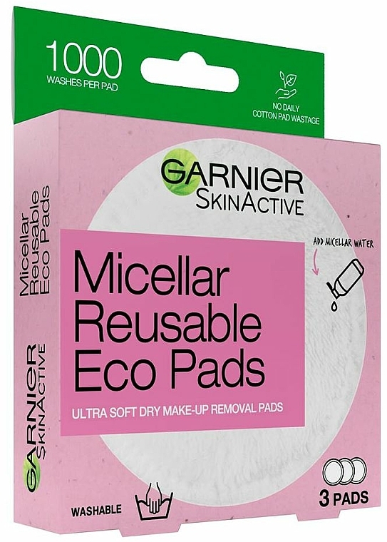Ökologische Mizellenpads zum Abschminken 3 St. - Garnier Micellar Reusable Eco Pads — Bild N3