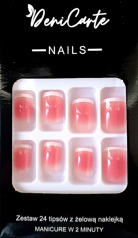 Künstliche Nägel quadratisch 24 St. - Deni Carte Nails 7004  — Bild N1