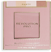 Rouge und Highlighter für das Gesicht - Revolution Pro Iconic Blush & Highlight Party — Bild N3