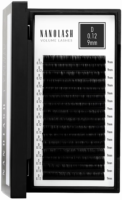 Falsche Wimpern D 0.12 (9 mm) - Nanolash Volume Lashes — Bild N1