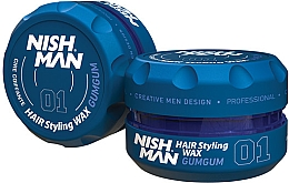 Düfte, Parfümerie und Kosmetik Haarstylingwachs mit Kaugummiduft - Nishman Hair Styling Wax 01 Gumgum