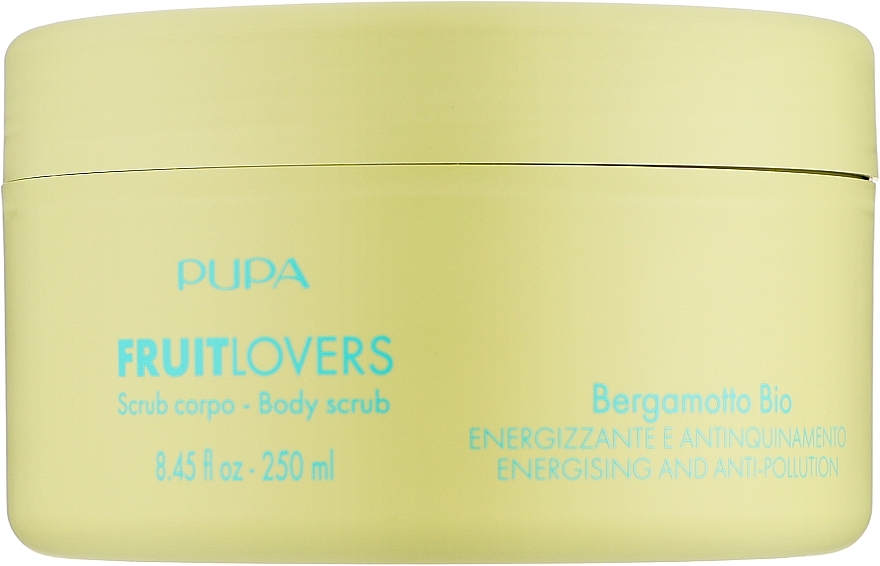 Energiespendendes und entgiftendes Körperpeeling Bio Bergamotte - Pupa Fruit Lovers Bergamot Bio Body Scrub — Bild N1