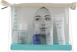 Gesichtspflegeset - Talika Hydra Essentials Travel Kit (Mizellenwasser 30ml + Gesichtscreme 15ml + Peeling 15ml + Serum 7ml + Kosmetiktasche) — Bild N1