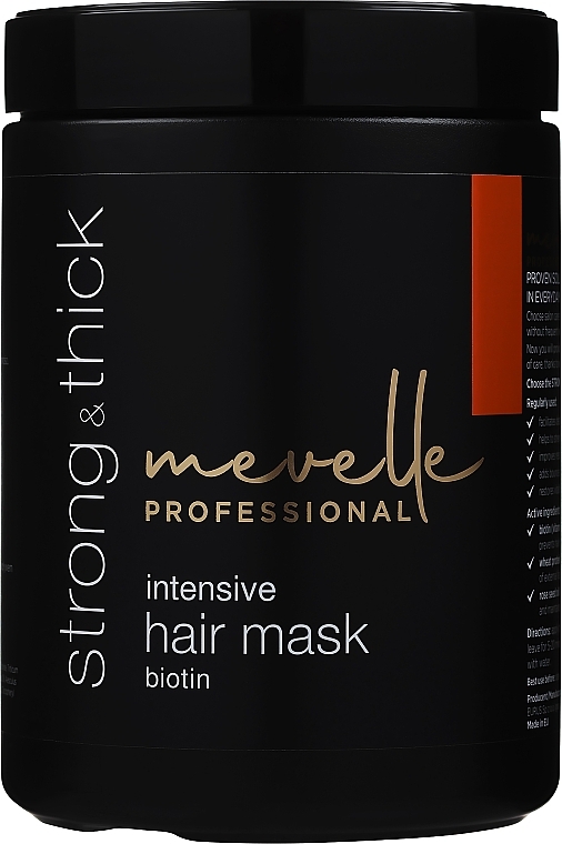 Stärkende Haarmaske - Mevelle Strong & Thick Intensive Hair Mask Biotin — Bild N1