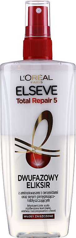 Haarspülung für strapaziertes Haar mit Zwei-Phasen-Elixier - L'Oreal Paris Elseve Conditioner — Bild N1