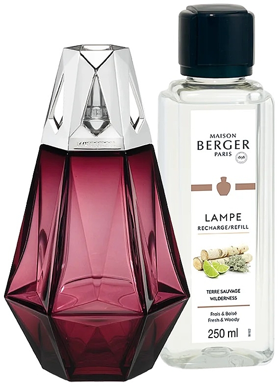 Set - Maison Berger Wilderness Prisme Granat (lamp + refill/250ml) — Bild N2