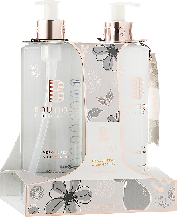 Körperpflegeset Neroli, Birne und Ingwer - Grace Cole Boutique Neroli, Pear & Gingerlily Set (h/wsh 500ml + h/lot 500ml) — Bild N1