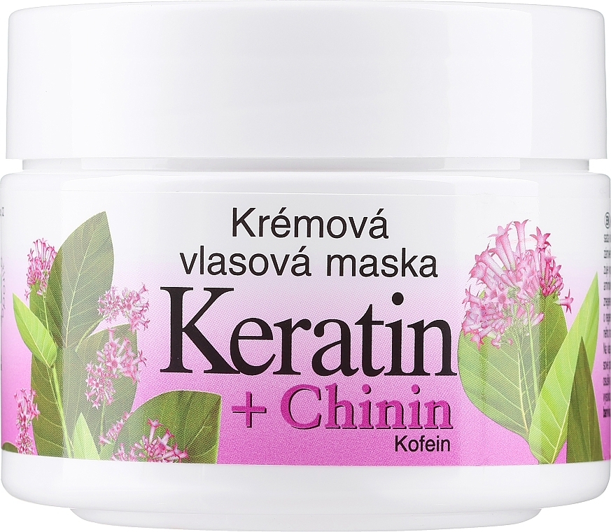 Creme-Maske für das Haar mit Keratin und Chinin - Bione Cosmetics Keratin + Quinine Cream Hair Mask — Bild N1