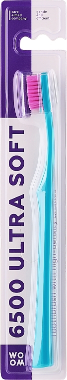 Zahnbürste, weich, türkis - Woom 6500 Ultra Soft Toothbrush — Bild N1