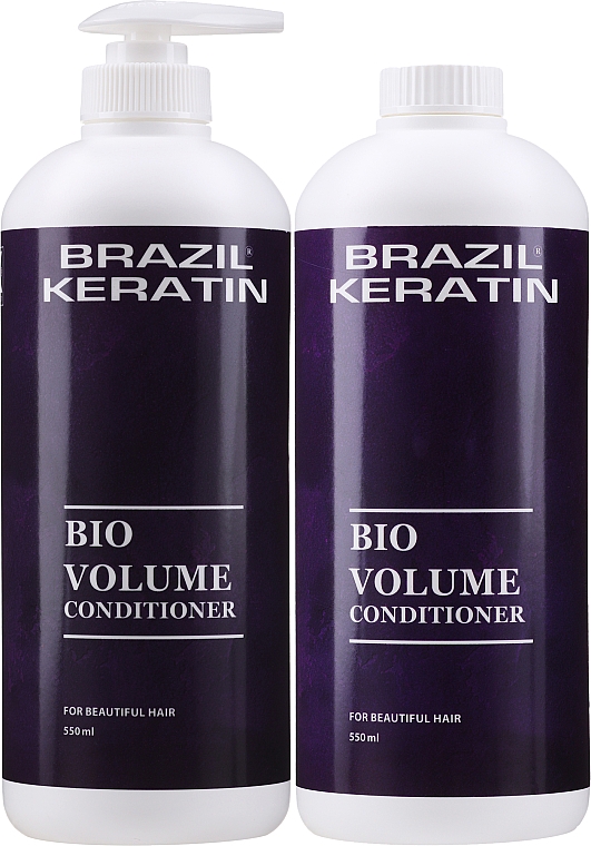 Haarpflegeset - Brazil Keratin Bio Volume Conditioner Set (Haarconditioner 550mlx2) — Bild N2