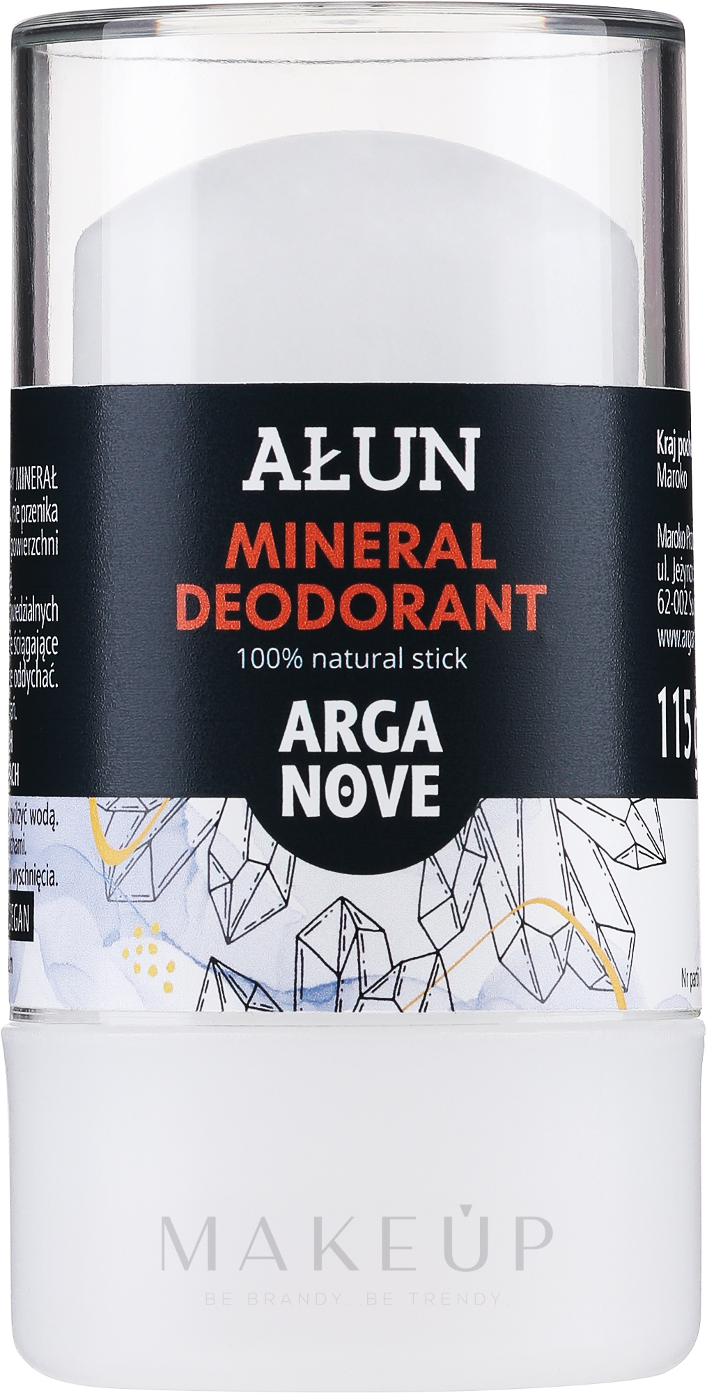 Natürlicher Alaun-Deostick - Arganove Alun Deodorant Stick — Bild 115 g