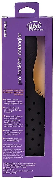 Haarbürste schwarz - Wet Brush Backbar Detangler Black — Bild N4