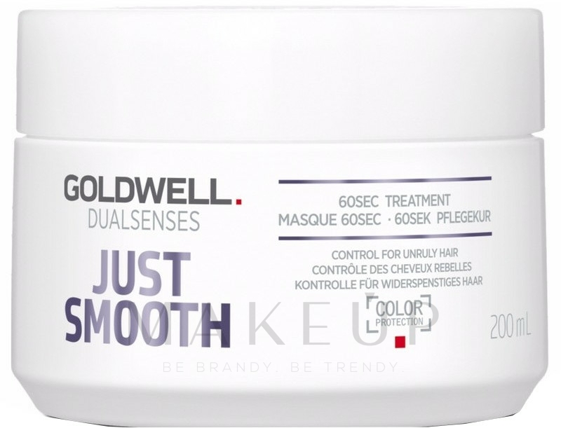Intensivpflege für widerspenstiges Haar - Goldwell Dualsenses Just Smooth 60sec Treatment — Bild 200 ml