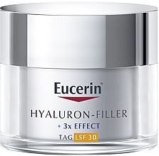Düfte, Parfümerie und Kosmetik Anti-Aging Tagescreme mit Hyaluronsäure, Saponin und Enoxolone SPF 30 - Eucerin Hyaluron-Filler + 3x Effect SPF 30