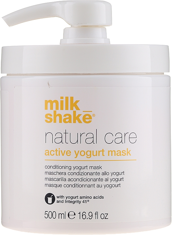 Reichhaltige Jogurtmaske für naturbelassenes und farbbehandeltes Haar - Milk Shake Natural Care Yogurt Mask — Bild N1