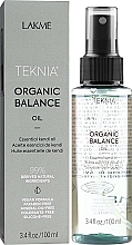 Ätherisches Kendi-Öl zur Pflege von Haar und Haut - Lakme Teknia Organic Balance Oil — Bild N2