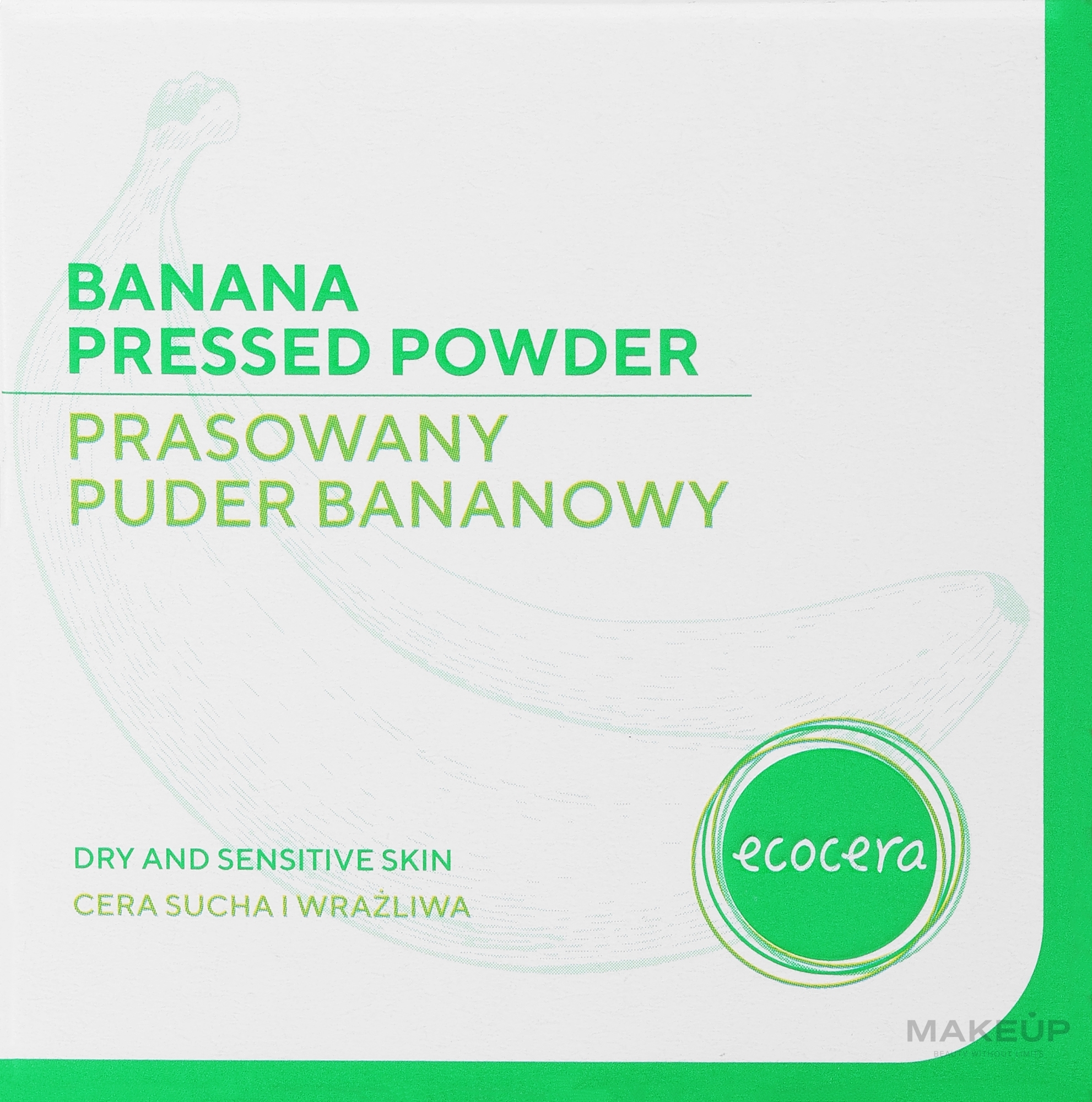 Ecocera Banana Powder - Puder mit Bananenextrakt — Bild 10 g