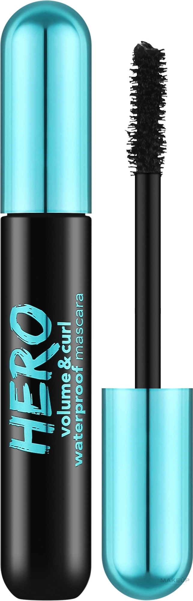 Wasserfeste Wimperntusche - Flormar Hero Volume & Curl Waterproof Mascara  — Bild Black