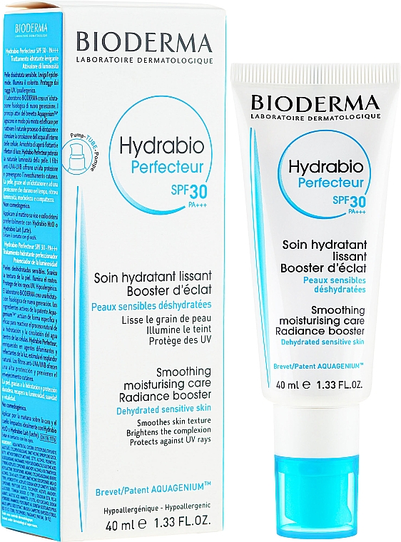 Glättende Feuchtigkeitspflege für dehydrierte Haut SPF 30 - Bioderma Hydrabio Smoothig Moisturising Care SPF30 — Bild N1