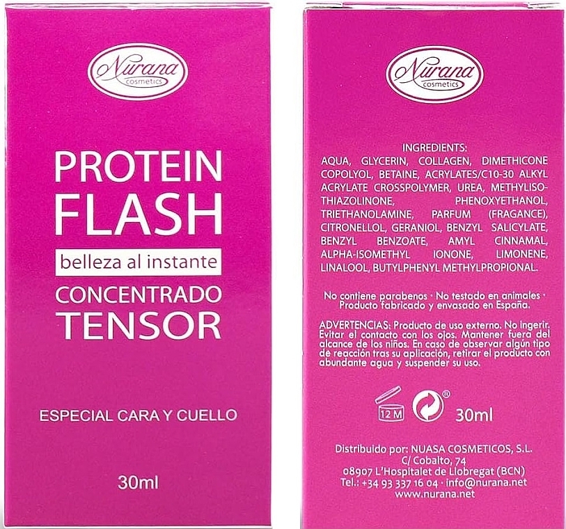 Konzentriertes Gesichtsserum - Nurana Protein Flash Tensor Concentrated Serum — Bild N2