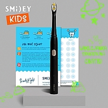 Elektrische Schallzahnbürste für Kinder schwarz - Smiley Light Kids  — Bild N4