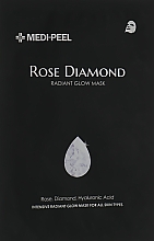 Düfte, Parfümerie und Kosmetik Tuchmaske für das Gesicht mit Diamantpulver - Medi Peel Rose Diamond Radiant Glow Mask