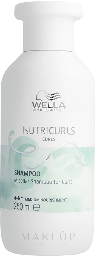 Mizellen-Shampoo für Locken mit Anti-Frizz-Effekt - Wella Professionals Nutricurls Curls Shampoo — Bild 250 ml