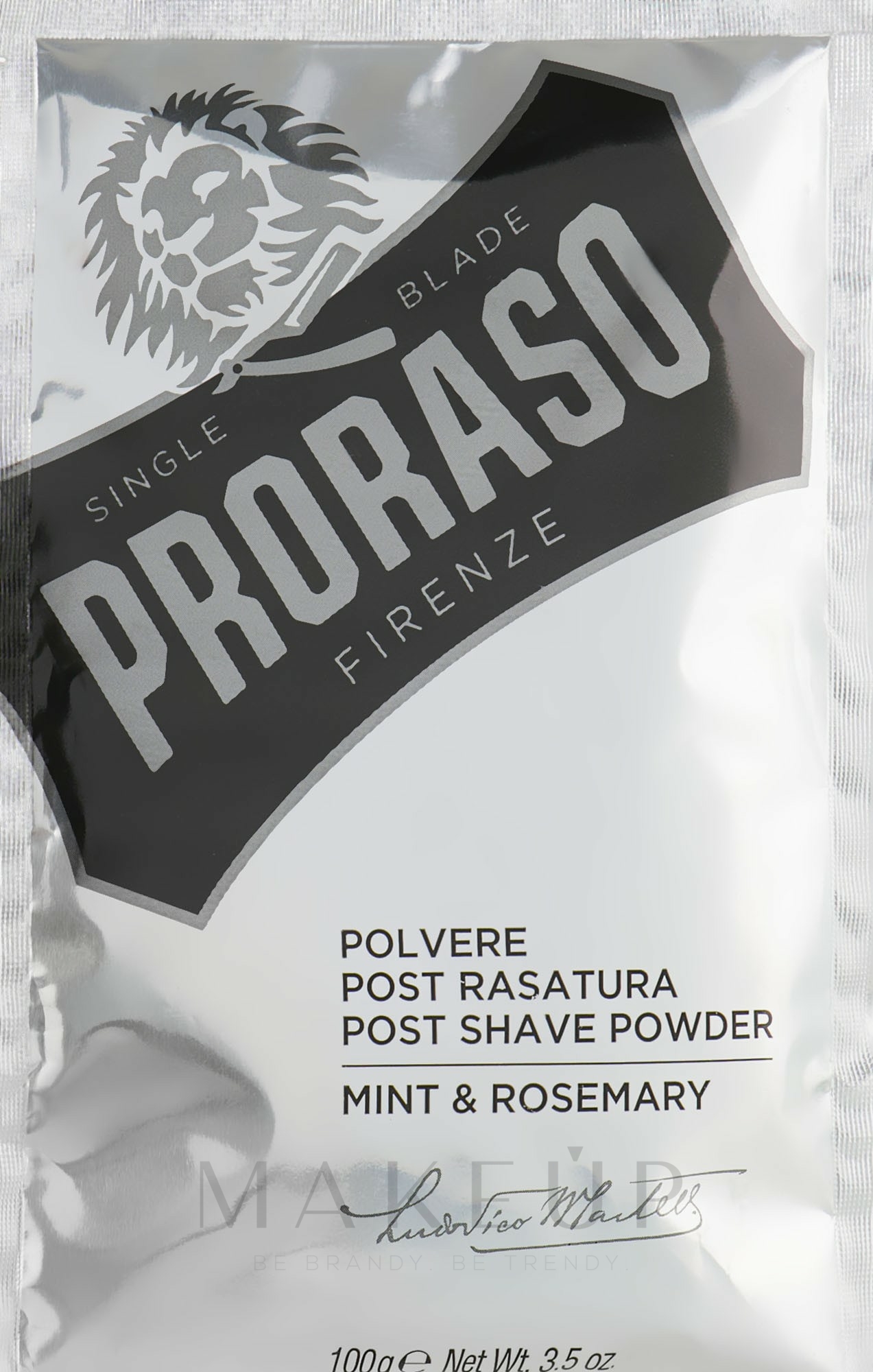 After Shave Puder mit Minze und Rosmarin - Post Shave Powder Mint & Rosemary — Foto 100 g