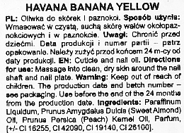Nagel- und Nagelhautöl mit Blumen Havanna Banane gelb - Silcare Cuticle Oil Havana Banana Yellow — Bild N2