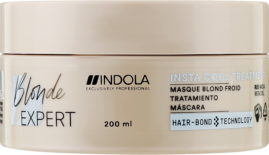 Maske für kalte Blondtöne - Indola Blonde Expert Insta Cool Treatment — Bild N5