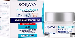 Regenerierende Tages- und Nachtcreme mit transdermaler Hyaluronsäure 40+ - Soraya Hialuronowy Mikrozastrzyk Regenerating Cream 40+ — Bild N1