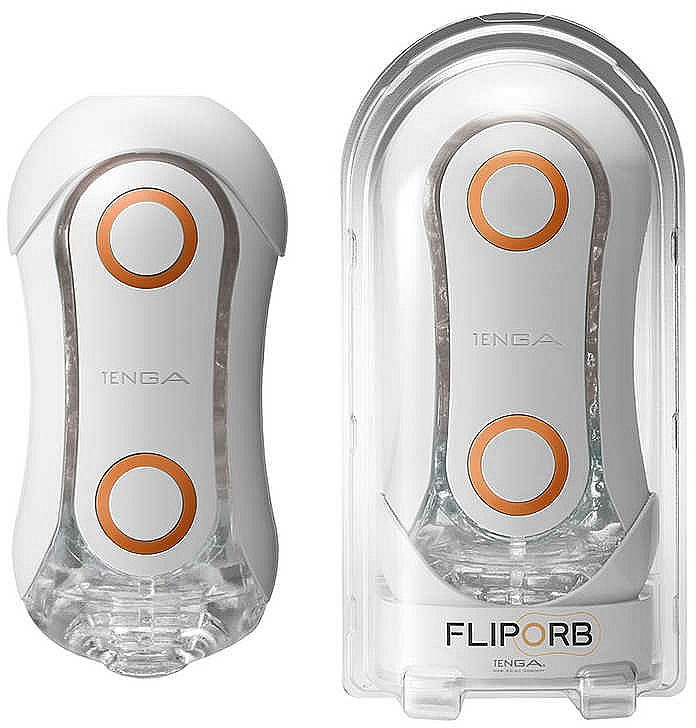 Masturbator weiss-orange - Tenga Flip ORB Orange Crash — Bild N1