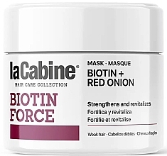 Maske gegen Haarausfall - La Cabine Biotin Force Biotin + Red Onion Mask — Bild N1