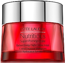 Nährende Gesichtscreme-Maske für die Nacht mit Granatapfel - Estee Lauder Nutritious Super-Pomegranate Radiant Energy Night Creme Mask — Bild N1