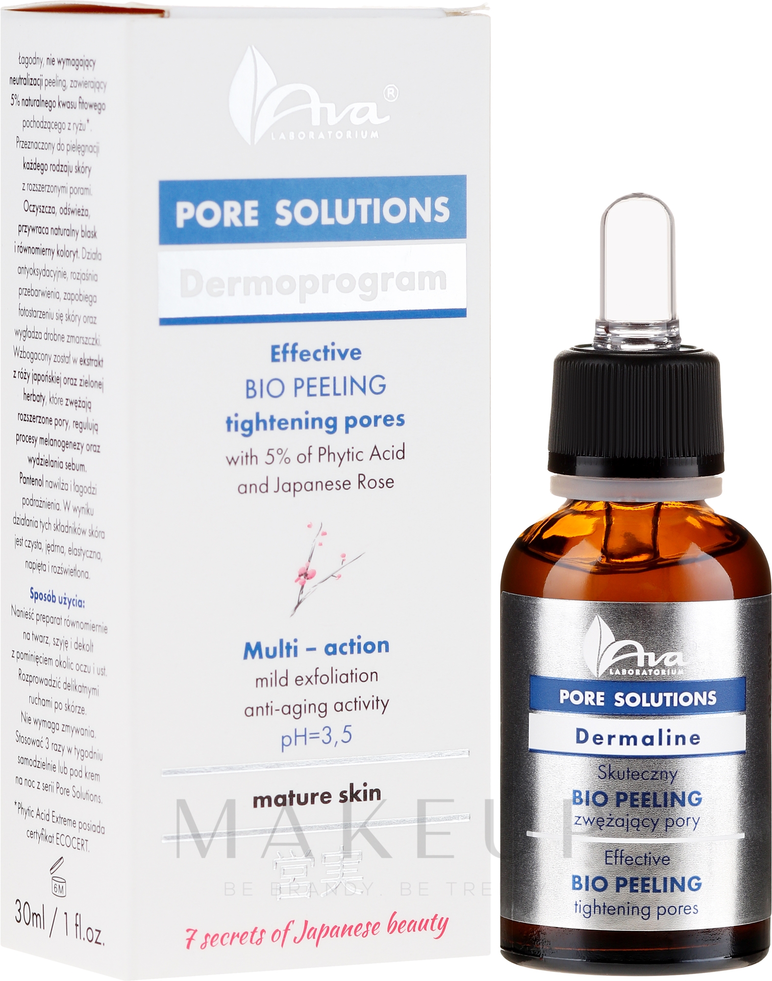 Porenvernengendes Gesichtspeeling für reife Haut - Ava Laboratorium Pore Solutions Peel — Bild 30 ml