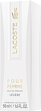 Lacoste Lacoste Pour Femme Legere - Eau de Parfum — Bild N4