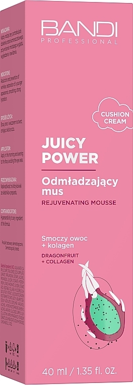 Gesichtsmousse - Bandi Professional Juicy Power Rejuvenating Mousse Dragon Fruit + Collagen  — Bild N2