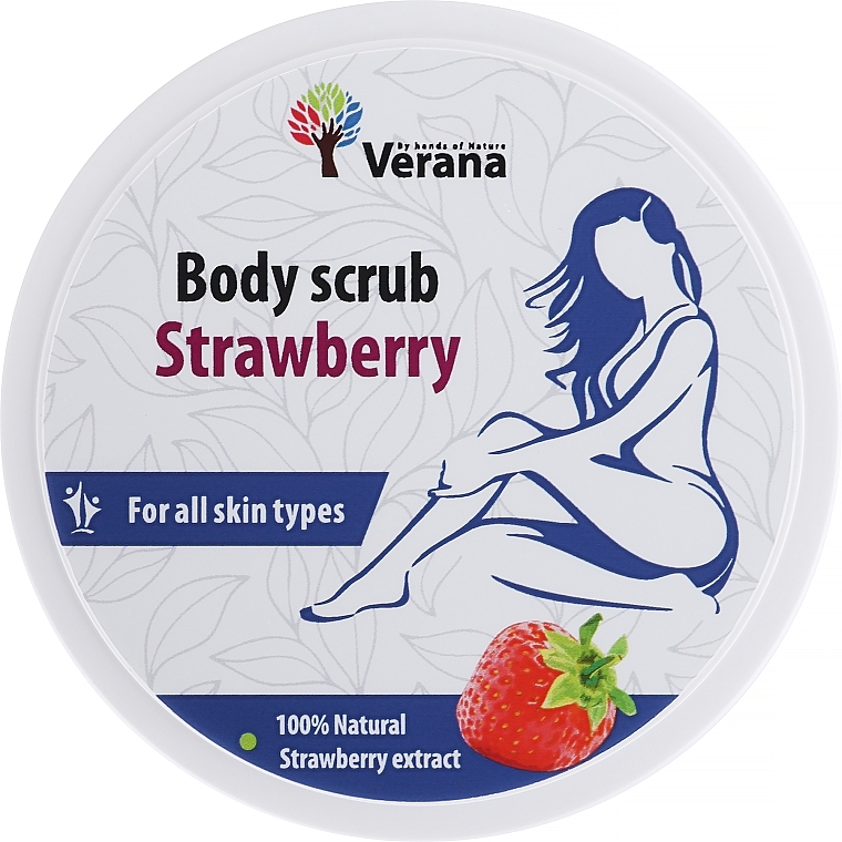Körperpeeling Erdbeere - Verana Body Scrub Strawberry — Bild N1