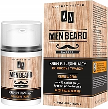 Pflegende Bart- und Gesichtscreme - AA Cosmetics Men Beard Barber — Bild N1