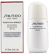 Feuchtigkeitsspendende Anti-Falten Tagesemulsion SPF 20 - Shiseido Essential Energy Day Emulsion SPF 20 — Bild N2