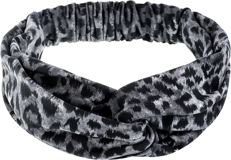 Haarband leopardengrau Knit Fashion Twist - MAKEUP Hair Accessories — Bild N1