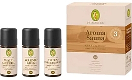 Düfte, Parfümerie und Kosmetik Aromaöl-Set 3 St. - Primavera Organic Strength & Calmness Aroma Sauna Set