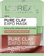 Düfte, Parfümerie und Kosmetik Gesichtsmaske - L'oreal Pure Clay Exfo Mask